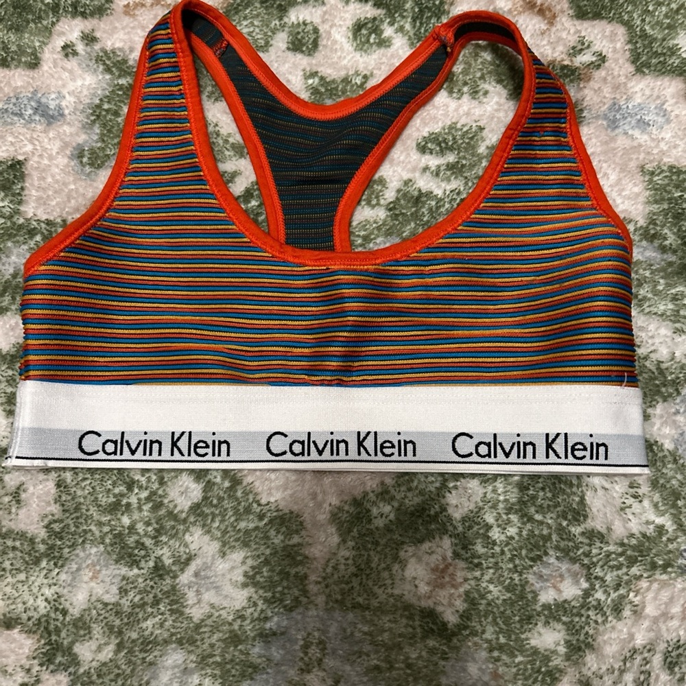 Calvin Klein Multicolor Striped Bra